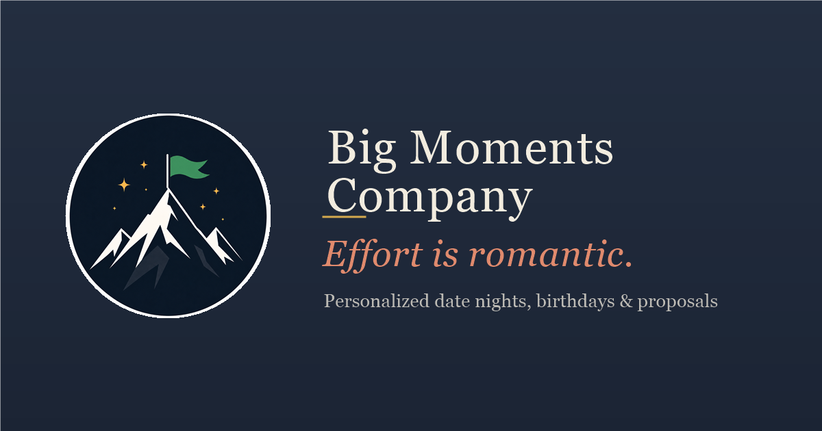 I built an app that plans your date night because effort is romantic logo
